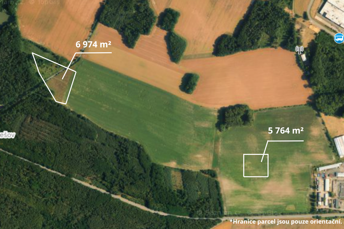 Prodej orné půdy, Staré Čívice (12 738 m²)