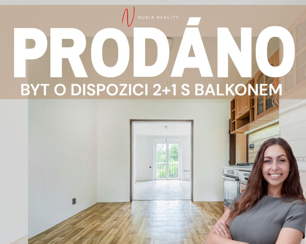 Prodej bytu 2+1 s balkonem (52 m²), Kladno – Rozdělov, ul. Helsinská