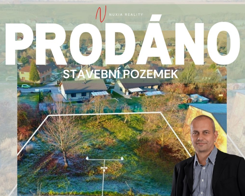 Prodej pozemku ke stavbě RD, Dřetovice, 919 m2